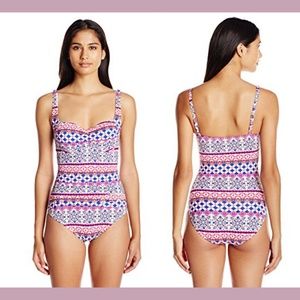 NWT! La Blanca Bohemian Sweetheart One Piece swim